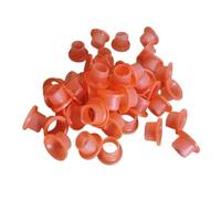 RNUMLIGH 10/50 Pcs Faucet Leak-Proof Sealing Gasket, PPR Pipe, Faucet End, Threaded Pipe Fittings, Leak-Proof Seal Buckle(Red,10PCS_13*15 * 25MM)