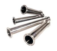 RNUMLIGH 100-500mm Length 8/10/12.7/16/19-108mm Pipe x 1.5" 2"-4" Spool Tube Stainless Barrel Homebrew (200mm,102mm K119mm)