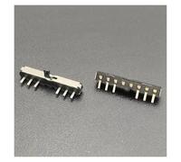 RNUMLIGH 10pc 6-pin 2-speed sliding toggle switch Power snap switch push transfer key 17 * 2 * 2mm