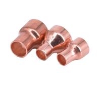 RNUMLIGH 15 16 19 22 28 32 38mm To 6.35 8 10 12.7 15 16 19 22mm ID Copper End Feed Solder Reducer Reducing Plumbing Fitting Coupler (35mm To 32mm)