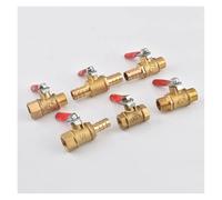 RNUMLIGH 1PC 10mm Hose x 1/2" BSP Male Thread Two Way Brass Pneumatic Shut Off Ball Valve Pipe Fitting Connector