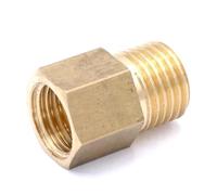 RNUMLIGH 2pc Brass Reducer Hex Head M12x1.5mm Female to 1/4" BSP Male Thread Reducing Bush Fitting