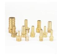 RNUMLIGH 2pcs Fit Hose I/D 8mm Barbed x 1/8" BSPP Male Straight Brass Connector Pipe Fitting