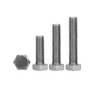 RNUMLIGH 2pcs/Lot M3 M4 M5 M6 M8 M10 M12 M14 x 3 6 8 10 12 15 20 25 30 35 40-100 mm TA2 GR2 Titanium Hex Head Screw Bolts DIN 912 (35mm,M12)