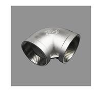 RNUMLIGH 304 Stainless Steel 90 Degree Inner Wire Elbow Internal Thread Right Angle Water Pipe Joint (1/4")