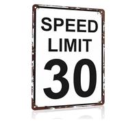 RNUMLIGH Aluminum Speed Limit 30 Funny Sign Wall Decor for Man Cave Garage Living Room 8 X 12 in