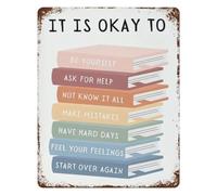 RNUMLIGH Be Kind to Your Mind Motivational Poster Coastal Decor Vintage Tin Painting Metal Sign Wall-Art 8 X 12 inch