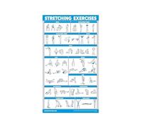 RNUMLIGH Complete Stretching Guide Poster for Full Body Flexibility Injury Prevention Workout Home Gym Wall Chart All Levels(Framed,16x24inch(40x60cm))