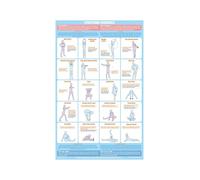 RNUMLIGH Complete Stretching Routine Poster Dynamic Static Exercises Guide for Full Body Flexibility Gym Locker Room Wall-Art Fitness Training Aid Decor(Unframed,12X18inch(30X45cm))