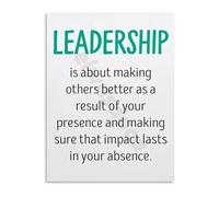 RNUMLIGH Corporate Conference Room Decor Leadership Motivational Canvas Wall-Art Inspirational Poster for Office Success Mindset(Framed,12x18inch(30x45cm))