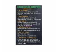 RNUMLIGH Daily Inspiration Poster Uplifting Quotes and Success Mantras Canvas Wall-Art for Home Office Study Room Decor(Framed,08x12inch(20x30cm))