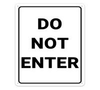 RNUMLIGH Do Not Enter Metal Sign Rust Aluminum Weatherproof 8x12 Inch