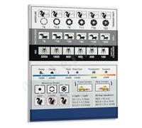 RNUMLIGH DSLR White Balance Cheat Sheet Poster Gray Card Photography Guide Camera Settings Chart(Unframed,08x12inch(20x30cm))