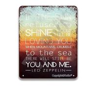 RNUMLIGH Eternal Love Metal Sign Vintage Romantic Tin with Heartfelt Quote for Couples Wall Decor 8 X 12 in