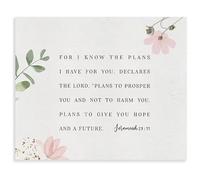 RNUMLIGH Faith Inspired Wall-Art Hope and Future Watercolor Canvas Print for Bedroom Prayer Corner(Unframed,16x24inch(40x60cm))