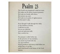 RNUMLIGH Frameless Wall-Art Print Psalm 23 Bible Verse Inspirational Christian Scripture Poster For Home Church Office Decor Unframed(Unframed,16x24inch(40x60cm))