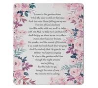 RNUMLIGH Garden Alone Floral Metal Sign Rustic Wall Decor Tin 8x12 Inch