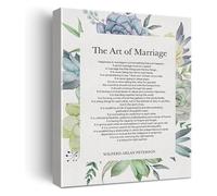 RNUMLIGH Inspirational Love Quote Wall-Art The Art of Marriage Print for Wedding Gift Home Couples Decor(Unframed,08x12inch(20x30cm))