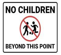 RNUMLIGH Keep Out Metal Sign No Access Beyond This Point 12x8 Inch
