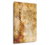RNUMLIGH Love the Lord Your God Wall-Art The Shema Canvas Poster for Bedroom Decor Spiritual Warfare Declarations(Framed,12x18inch(30x45cm))