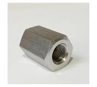 RNUMLIGH M14x1.5 To 1/8" BSPP Female 304 Stainless Steel High Pressure Hex Coupling Pipe Fitting Connector