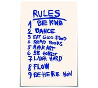 RNUMLIGH Messages Wall-Art Blue Abstract Minimalist Inspirational Motivational Print for Dorm Bedroom Decor(Unframed,08x12inch(20x30cm))