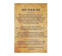 RNUMLIGH Nature Connected Quote Sign Weathered Metal Earth Wisdom Saying Dining Room Decor 8 X 12 inch