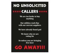RNUMLIGH No Unwanted Visitors Sign Funny Metal Beer Joke Humorous Go Away Door Decor Retro Tin for Bar Man Cave Home 8 X 12 inch