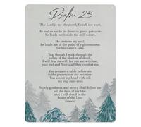 RNUMLIGH Psalm 23 The Lord Is My Shepherd Metal Sign Inspirational Bible Quote Wall Decor for Living Room Bedroom Office Faith Based Art 8 X 12 in