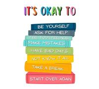 RNUMLIGH Reading Motivation Poster Affirmation Wall-Art for Book Lovers Classroom School Decor Canvas Print Encouraging Library Sign(Unframed,08x12inch(20x30cm))
