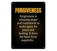 RNUMLIGH Retro Metal Sign Forgive Others As You Are Forgiven Artwork For Apartment Condo Rv Camper Cabin Dorm 8 X 12 inch
