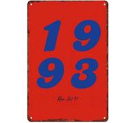 RNUMLIGH Rust Resistant 1993 Year Sign Vintage Aluminum Metal Wall-Art Waterproof for Garage Man Cave Bar Decor 8 X 12 in
