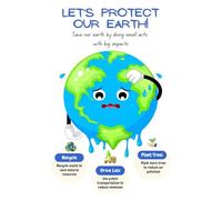 RNUMLIGH Save the Earth Poster Environmental Awareness Art for Eco Friendly Motivational Wall-Art Day Classroom Decor(Framed,16x24inch(40x60cm))
