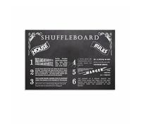 RNUMLIGH Shuffleboard Rules Poster, Game Room Guide and Scoring Chart Wall-Art for Home Bar, Basement, Man Cave(Unframed,12x18inch(30x45cm))