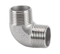 RNUMLIGH Stainless Steel Cast Pipe Fitting, 1PCS 304 Stainless Steel Male/Female Threaded Elbow, 1/8"" 1/4"" 3/8"" 1/2"" 3/4"" 1"" 90 Degree Elbow Connector Pipe Fitting(1/8"" Female Elbow)
