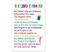 RNUMLIGH The Lord's Prayer & Our Father Poster - Christian Scripture Wall-Art for Home Decor(Unframed,16x24inch(40x60cm))