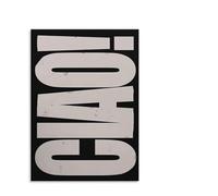 RNUMLIGH Typography Art Print Italian Salutation Poster Minimalist Canvas Wall-Art for Entryway Decor(Unframed,16x24inch(40x60cm))
