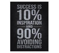 RNUMLIGH Witty Success Saying Metal Tin Sign Laugh And Win Wall-Art Man Cave Garage Workshop 8 X 12 inch