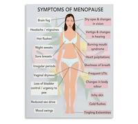 RNUMLIGH Womens Health Education Canvas Wall-Art Menopause Awareness Inspirational Art for Living Room Study Decor(Unframed,08x12inch(20x30cm))