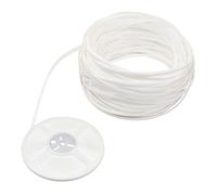 RNY Material de reparación de mimbre sintético de ratán de plástico para mesa de punto y silla (blanco, 45), 45 pies