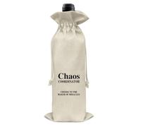 RNYJJ Chaos Coordinator Gifts - Bolsa de vino, regalos de agradecimiento para compañeros de trabajo, jefe, gerente, maestro, enfermera, médico, coordinador del caos, bolsa de regalo de vino