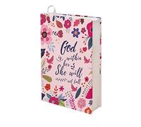 Rnyleeg Funda para libro de la Biblia God is Within Her She Will Not Fall, fundas de libros para libros de texto, fundas de libros jumbo, fundas elásticas para libros de tapa dura, ideal para libros