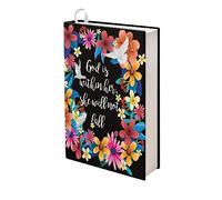Rnyleeg Fundas elásticas para libros de texto, God is Within Her She Will Not Fall, fundas de libros duros, diseño reutilizable, chaquetas de libros de texto, cubierta protectora para libros de texto