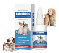 Rnyrn Gotas para Los Oídos del Perro,60ml Líquido Natural Suave Suministros De Limpieza,Solución Calmante para La Limpieza De Oídos De Perros - para Aseo Cachorro Mascota Interior Exterior