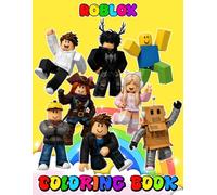Ro-blox'$ and Friends Coloring Book: JUMBO Drawing Pages Of Characters for Kids Ages 4-8 8-12 | +50 High Quality Coloring Pages for Stress Relief and Relaxation