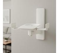 RO&CO B-Tech BT-77 White - Pareja de Soportes de Pared para Altavoces Blanco • Ajustables 135-280 mm • Giro e Inclinación • hasta 25 kg por Altavoz • Instalación Profesional.