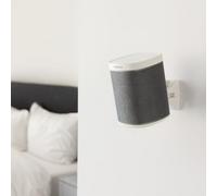 RO&CO B-Tech BT332 - Pareja de Soportes de Pared para Altavoz - Soporte Universal con Inclinación y Giro para Altavoces hasta 5 kg - Montaje Compacto para Home Cinema (Blanco)