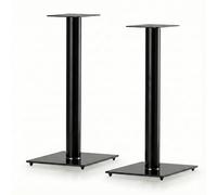 RO&CO Sonorous SP100-60 Negro - Soportes de Suelo para Altavoces 60 cm (Pareja) | Pies HiFi en Aluminio y Vidrio Templado | hasta 20 kg por Soporte | Gestión de Cables Integrada.