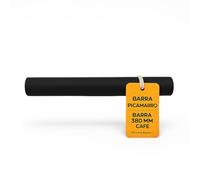 RO Linea Blanca ® Barra Cajon Picamarro 380mm Ø40 Recambio Profesional Golpeo Portafiltro Goma Silicona Nucleo Madera Hosteleria Horeca Compatible con Edenox Efficold Fagor Yostin Universal Negro