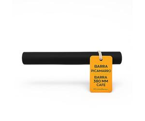 RO Linea Blanca ® Barra Cajon Picamarro 380mm Ø40 Recambio Profesional Golpeo Portafiltro Goma Silicona Nucleo Madera Hosteleria Horeca Compatible con Edenox Efficold Fagor Yostin Universal Negro